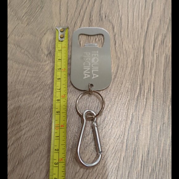 10 Stainless Steel Keychain Bottle Openers with Ring & Clip NEW Bundle - Picture 3 of 4